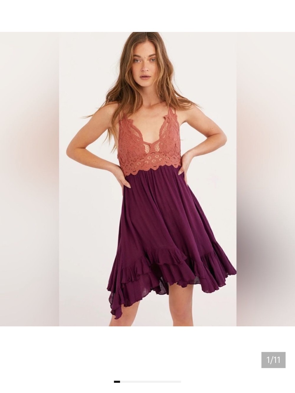 Free People Adella Slip Dress - Picture 1 of 4
